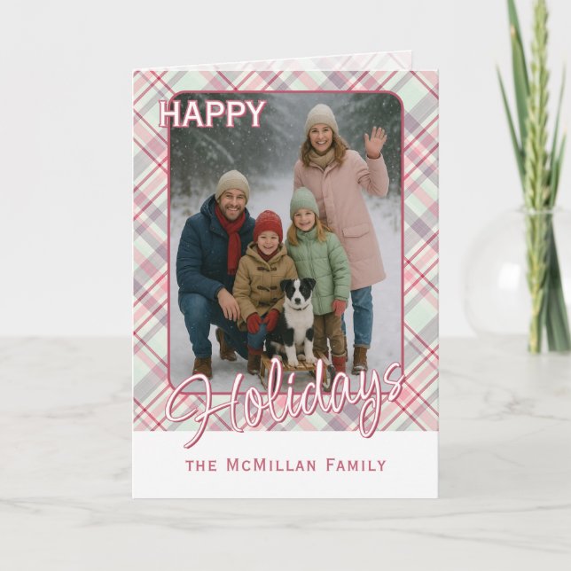 Cartão De Festividades Padrão de Xadrez Russo Clássico Elegante (Frente)