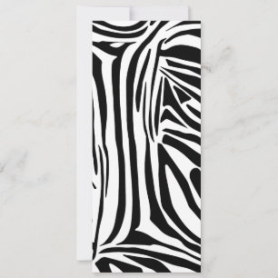 Cartão De Festividades Padrão de zebra