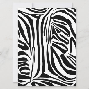 Cartão De Festividades Padrão de zebra
