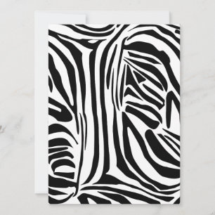 Cartão De Festividades Padrão de zebra