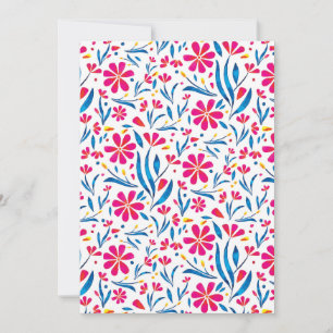 Cartão De Festividades Padrão Floral de Uplifting por Aquarela