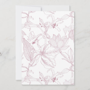 Cartão De Festividades Padrão floral sem costura com flores tropicais lin