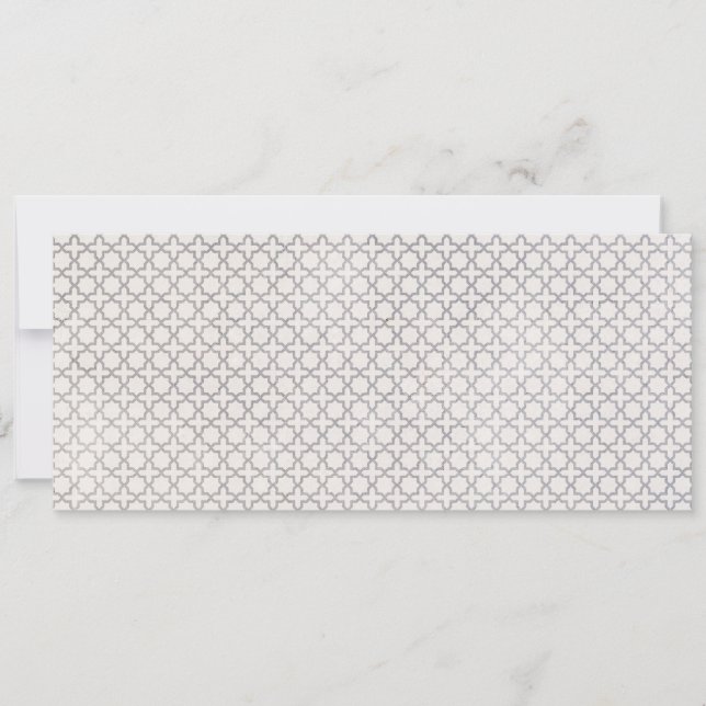 Cartão De Festividades Padrão geométrico do bege (Frente)