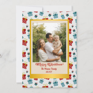 Cartão De Festividades Padrões de fundo para presentes de Natal e Ano Nov