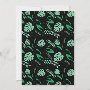 Cartão De Festividades Padrões de Verão Incolores - Natureza Floral
