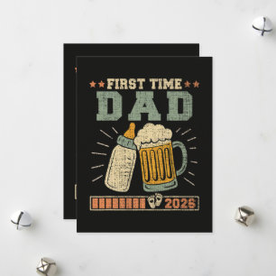 Cartão De Festividades Pai de Primeira Vez 2026 Esperando Bebê Engraçado