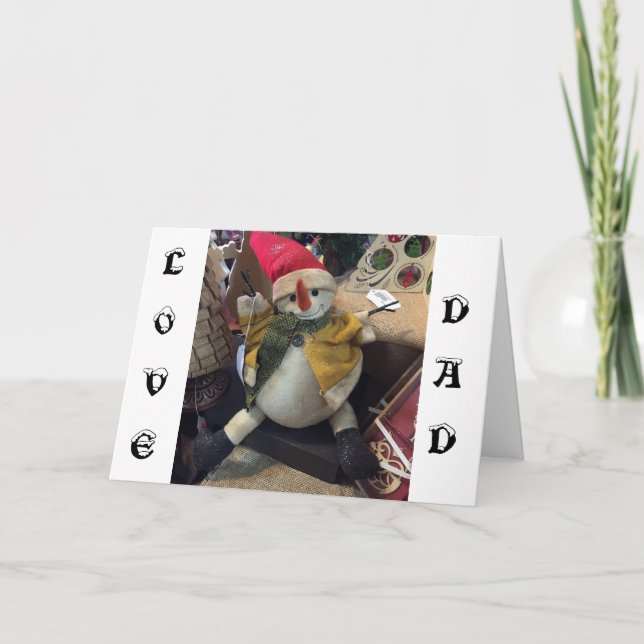 CARTÃO DE FESTIVIDADES PAI=DOS SEUS FILHOS FAVORITOS NO NATAL (Frente)