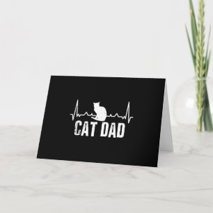 Cartão De Festividades Pai Gato Para O Dia Dos Pais   Amantes De Pai Gato