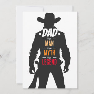 Cartão De Festividades Pai: O Homem, O Mito, A Lenda Dia dos Pais
