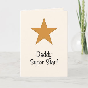 Cartão De Festividades Pai Super Star