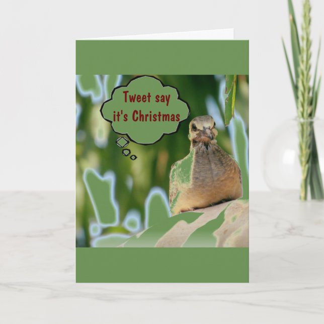 CARTÃO DE FESTIVIDADES ***PAI*** "TWEET DIZ QUE É **SEU ANIVERSÁRIO** (Frente)