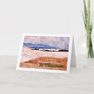 Cartão De Festividades Paisagem de inverno em Idaho Palouse, Natal