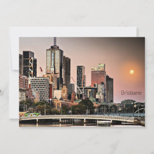 Cartão De Festividades Paisagem urbana de Brisbane, Austrália