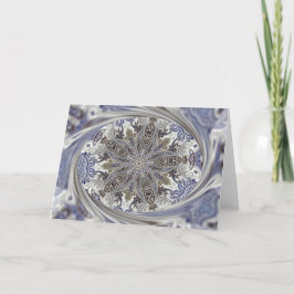 Cartão De Festividades Paisley Swirl Christmas Kaleidoscope