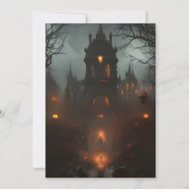Cartão De Festividades Palácio escuro