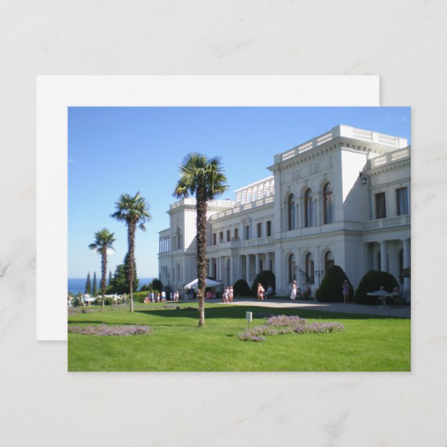 Cartão De Festividades Palácio Livadia (Frente/Verso)