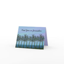 Palm Trees Jewish New Year Card