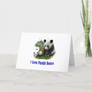Cartão De Festividades panda beras