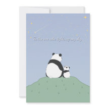 Panda Bonita Sob Estrelas