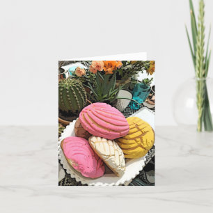 Cartão De Festividades Pão Doce Concha Mexicana