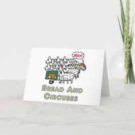 Cartão De Festividades Pão e Circos