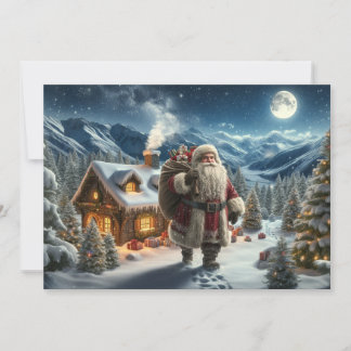 Cartão De Festividades Papai Noel