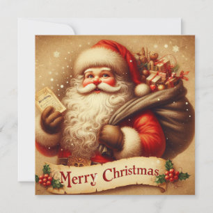 Cartão De Festividades Papai Noel