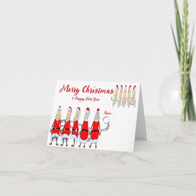 Cartão De Festividades Papai Noel 313 (Frente)