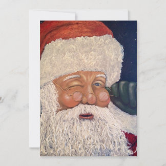 Cartão De Festividades Papai Noel a Piscar