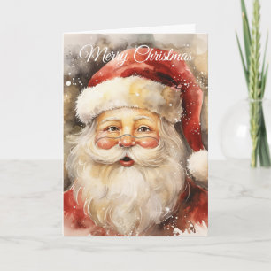 Cartão De Festividades Papai Noel alegre