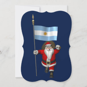 Cartão De Festividades Papai Noel, Alferes Da Argentina