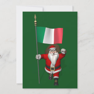 Cartão De Festividades Papai Noel, Alferes Da Itália