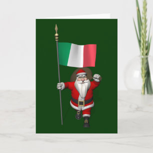 Cartão De Festividades Papai Noel, Alferes Da Itália