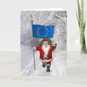 Cartão De Festividades Papai Noel, Alferes Da União Europeia