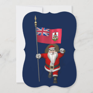 Cartão De Festividades Papai Noel, Alferes Das Bermudas