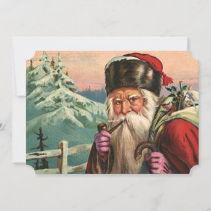 Cartão De Festividades Papai Noel Alpino
