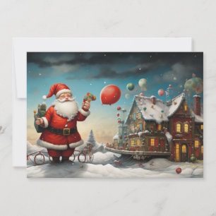 Cartão De Festividades Papai Noel Caprichoso 5
