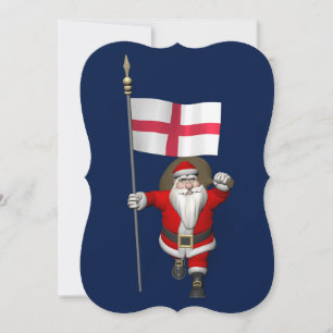 Cartão De Festividades Papai Noel Com Alferes Da Inglaterra