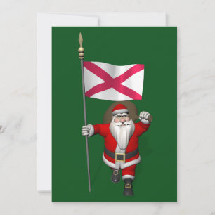 Cartão De Festividades Papai Noel Com Alferes Da Irlanda Do Norte