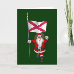 Cartão De Festividades Papai Noel Com Alferes Da Irlanda Do Norte