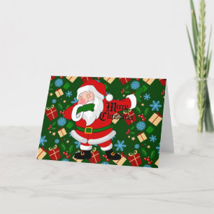 Cartão De Festividades papai noel dabbing