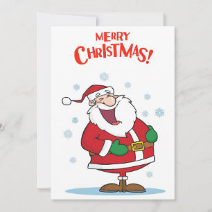 Cartão De Festividades Papai Noel de história em quadrinhos engraçado