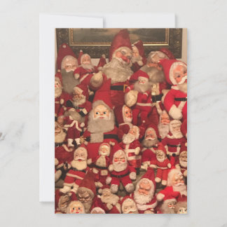 Cartão De Festividades Papai Noel de Natal vintage