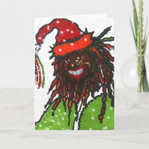 Cartão De Festividades Papai noel de sorriso