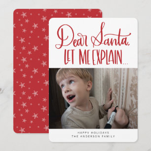 Cartão De Festividades Papai Noel Divertido Deixe-me Explicar