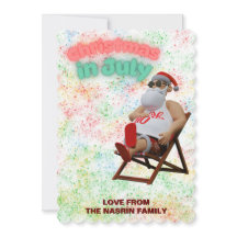 Papai Noel do Natal em Julho