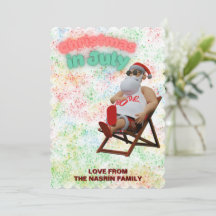 Papai Noel do Natal em Julho 