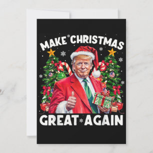 Cartão De Festividades Papai Noel engraçado Trump Tornar o Natal Grande