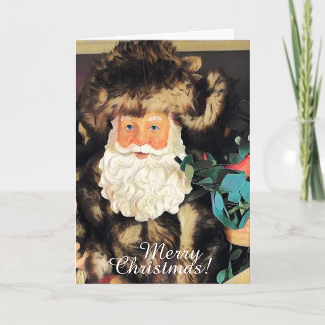 Cartão De Festividades Papai Noel Felry Art de Natal (Frente)