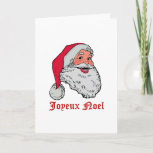 Cartão De Festividades Papai noel Joyeux Noel